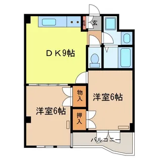 グランベル川島【3階】の間取り