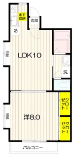 東京都武蔵野市境南町3【アパート】の間取り