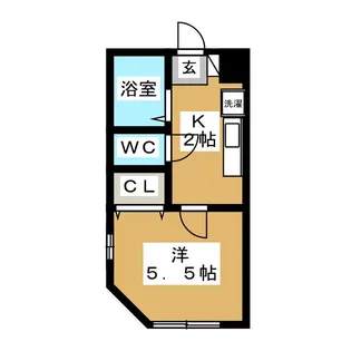 東京都目黒区碑文谷5【アパート】の間取り
