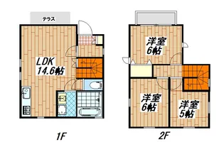神奈川県横浜市鶴見区駒岡4【一戸建】の間取り