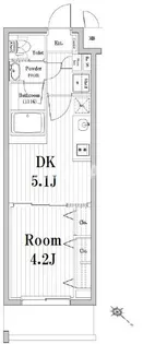 市谷鷹匠町レジデンス【2階】の間取り