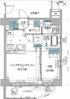 パレ・ド・ルピナス南千住【6階】の間取り