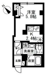 ポルトリヴェール【1階】の間取り