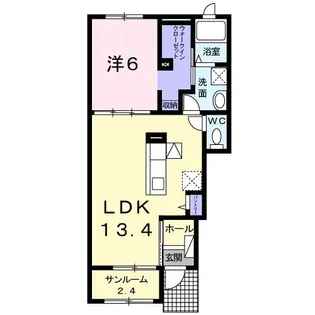 埼玉県春日部市備後東3【アパート】の間取り