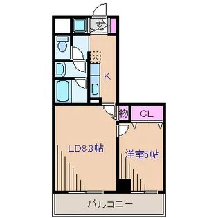 神奈川県横浜市港北区新横浜1【マンション】の間取り