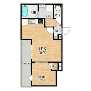 ココングランジュール豊中立花町【1階】の間取り