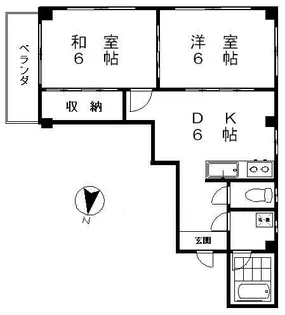 東京都北区神谷1【マンション】の間取り