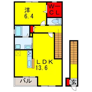 メゾン・ウェルストーンI【2階】の間取り