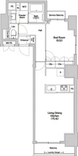 Haluwa芝公園【9階】の間取り