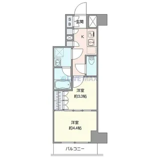 ジェノヴィア北池袋スカイガーデン【2階】の間取り