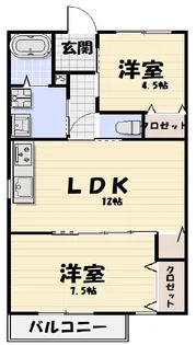 Like星久喜C棟【2階】の間取り