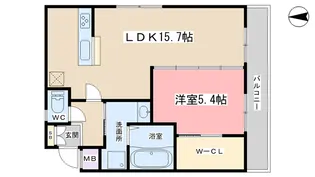 京都府京都市山科区西野小柳町【アパート】の間取り