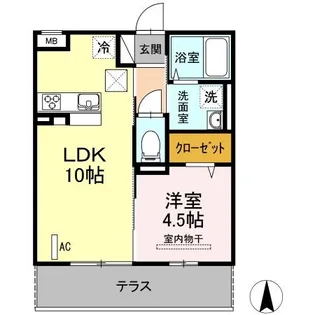リアンジェル・R【1階】の間取り