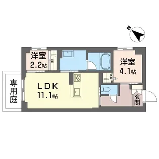 セルディーナ【1階】の間取り
