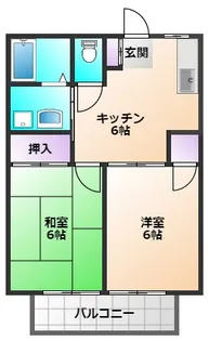 クリーンハイツマスダ【1階】の間取り