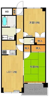 インクリース浦安【5階】の間取り