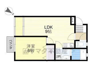 ハイツSE B【1階】の間取り