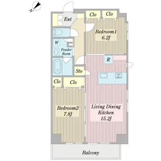 Le centre【3階】の間取り