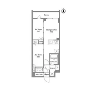 ザ・グラヴィティ新宿【3階】の間取り