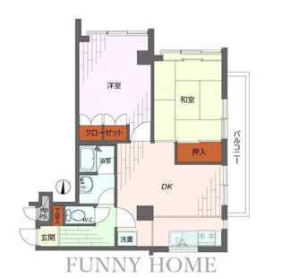 リリーオブザバレー【2階】の間取り