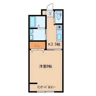 ビエナ本母B棟【2階】の間取り