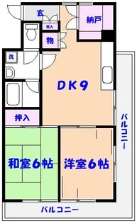 グレースハイム北見【5階】の間取り