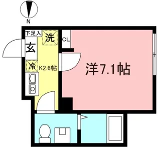 タマンプリ府中【3階】の間取り