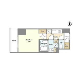 ラティエラ大鳥居【12階】の間取り