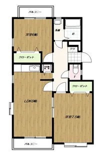シャトー関町【1階】の間取り