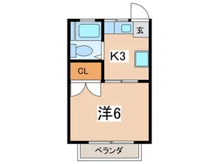 メゾンゆり【2階】の間取り