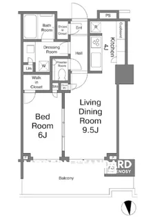 晴海フラッグ パークビレッジ T棟【18階】の間取り