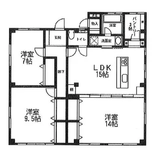 小沢ハイツ【1階】の間取り