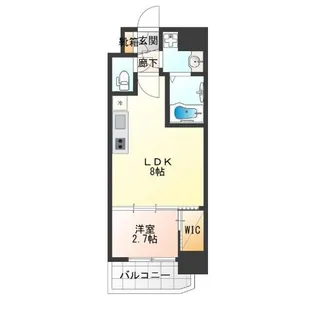 セレニテ夕陽丘エクラ【9階】の間取り