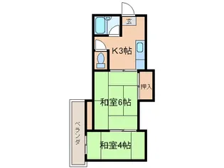 マンションサンエ-ス【4階】の間取り
