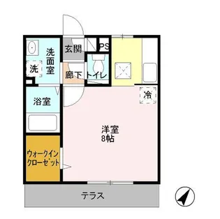 ルミエールB【1階】の間取り