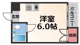 MINTIA北巽【4階】の間取り