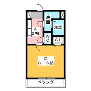 Shibuya二番館【2階】の間取り