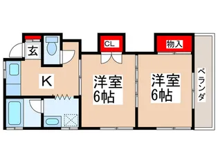ドエル並木【2階】の間取り