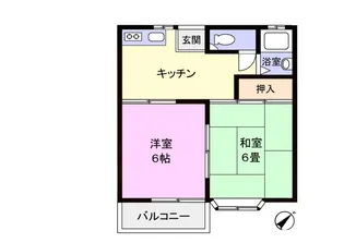 パビリオン三松1番館【2階】の間取り
