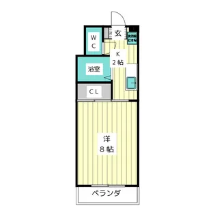 サンライズ高間【3階】の間取り