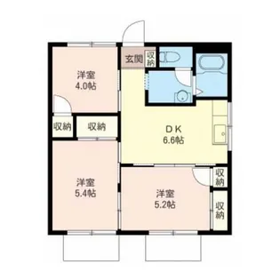 メゾンベルA【2階】の間取り