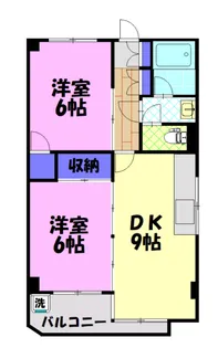 カズサビル【2階】の間取り