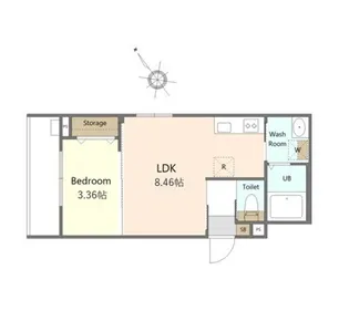 ケースクエア【2階】の間取り