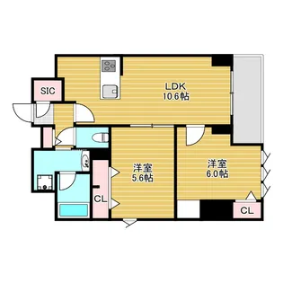 Parc de Vert Esaka【2階】の間取り