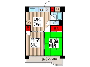 藤ガ-デン【3階】の間取り