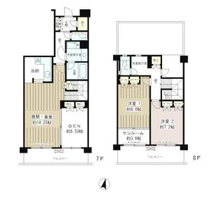 クラッサ目黒かむろ坂【7階】の間取り