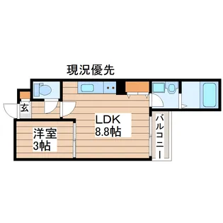 REGALEST長町南MT【3階】の間取り