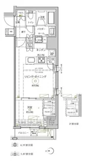 クレイシア秋葉原ラグゼスウィート【9階】の間取り