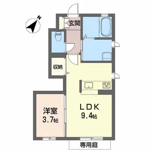 ガレンドゥ ウーノ【1階】の間取り