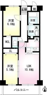 エグゼシャトー四番館【1階】の間取り